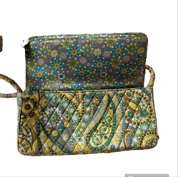 😄 Vera Bradley 2011 Lemon Parfait Small Hand Bag Satchel Purse - Picture 2 of 6
